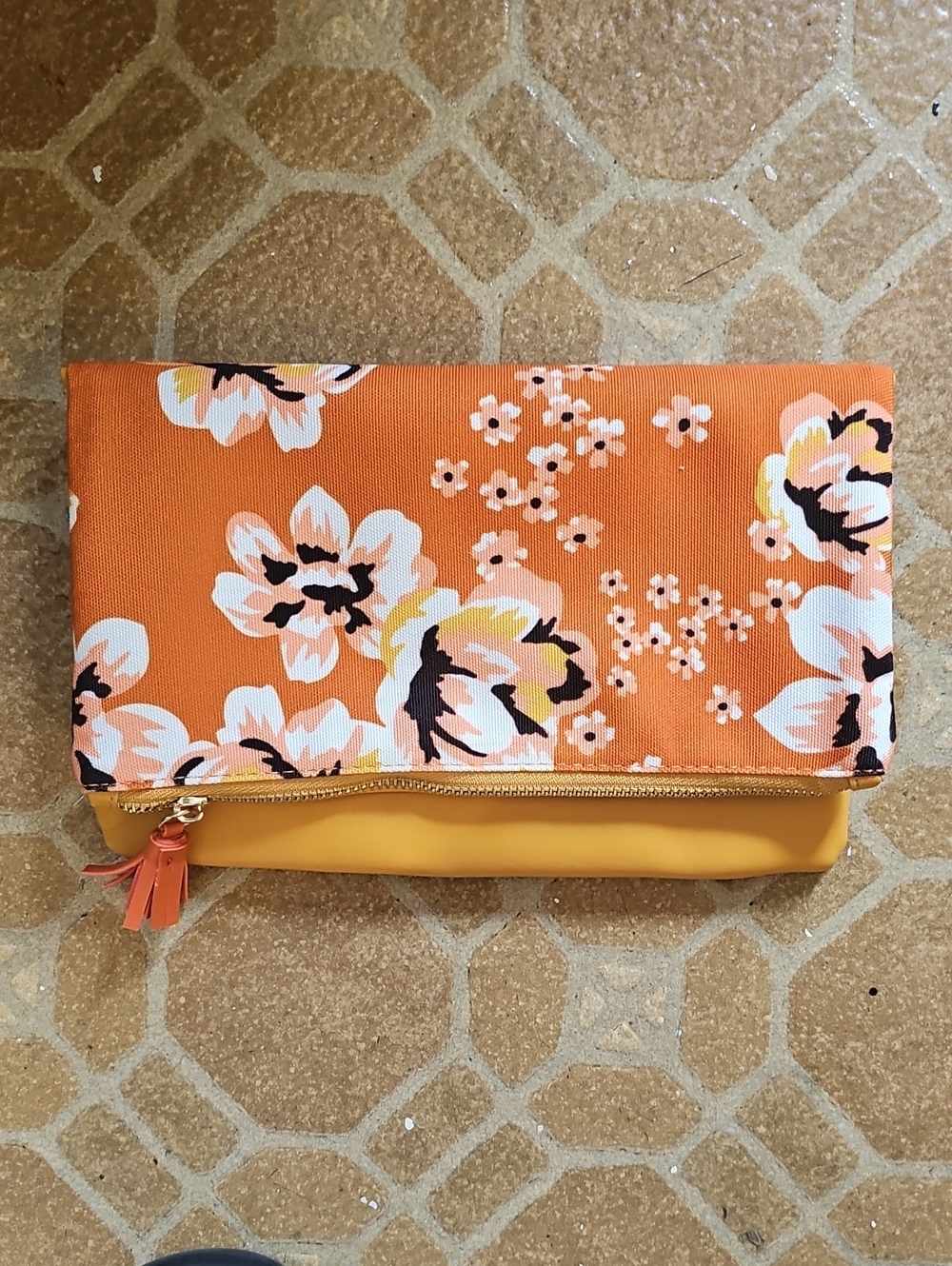 Rachel Pally Floral Fold-Over Clutch Bag Reversible